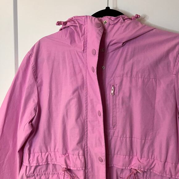 J.Crew Mercantile Pink Perfect Rain Jacket Size SP - Picture 3 of 8